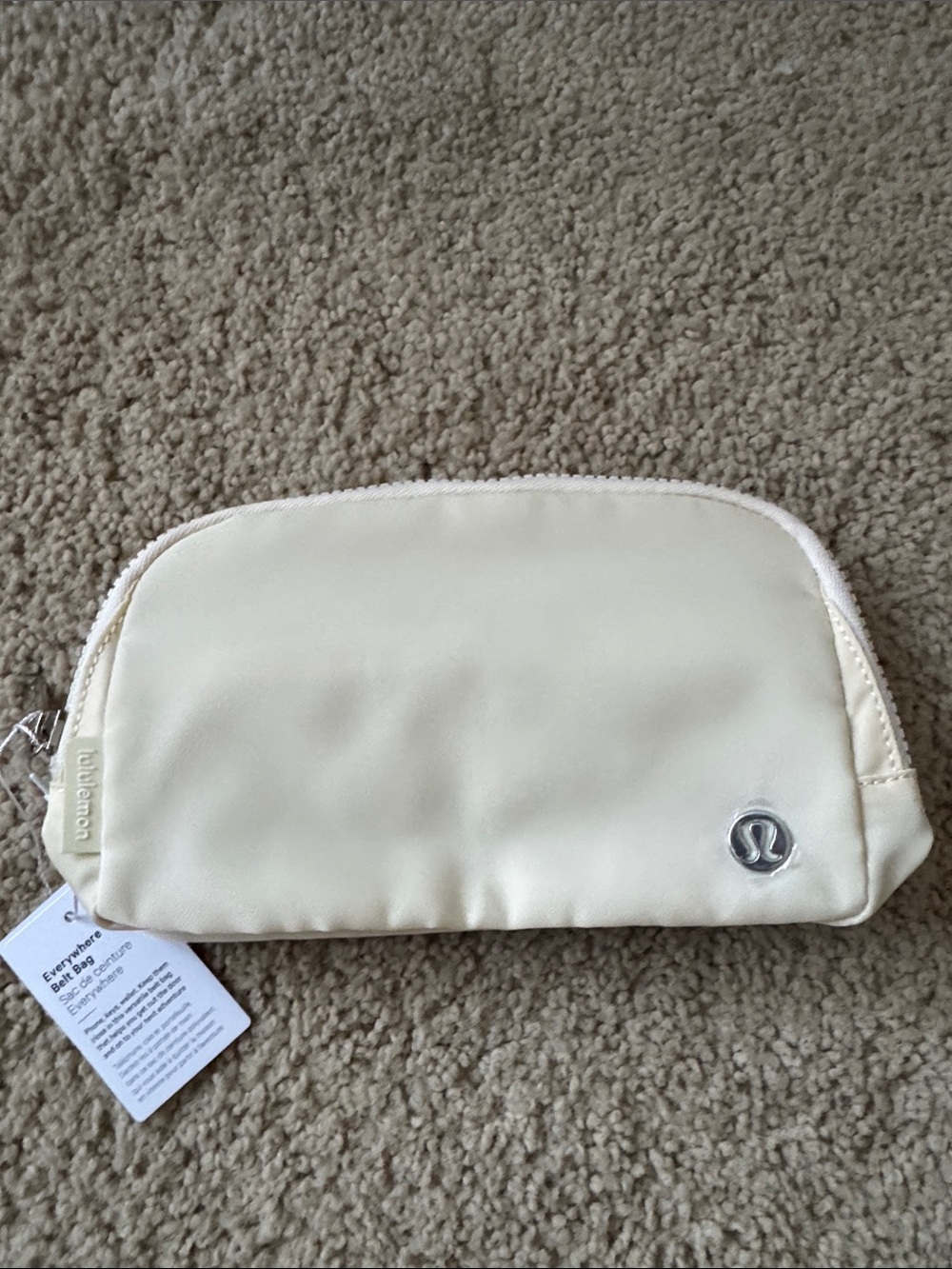 Lululemon Cream belt bags new with tags